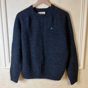 Penguin Wool Charcoal Gray Crewneck Sweater